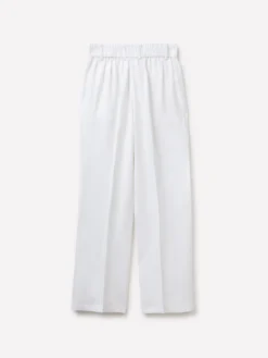 Pantaloni regular fit 100% lino