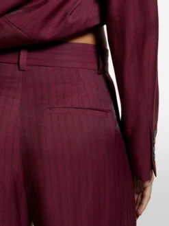 Pantaloni rosa blush a righe