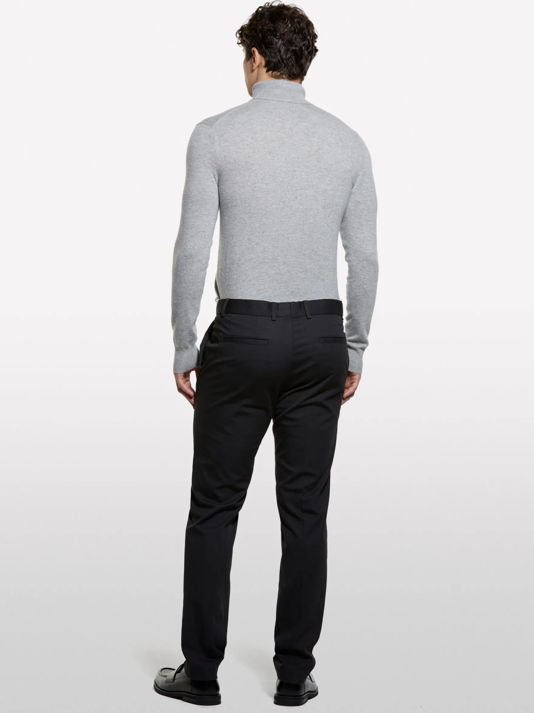 Pantaloni slim comfort fit grigio scuro