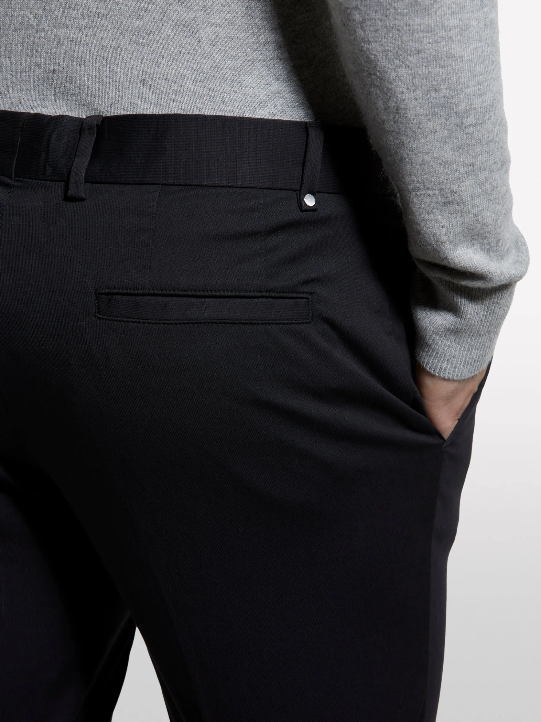 Pantaloni slim comfort fit grigio scuro