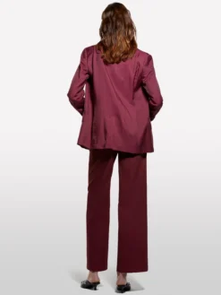 Pantaloni wide fit bordeaux