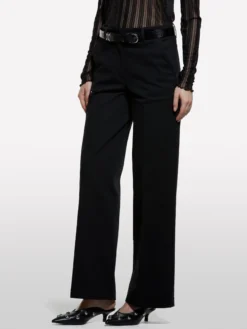 Pantaloni wide fit neri