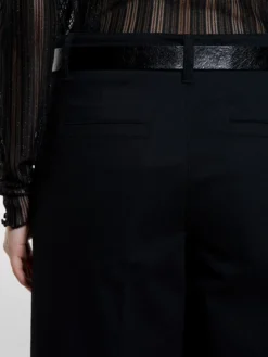 Pantaloni wide fit neri