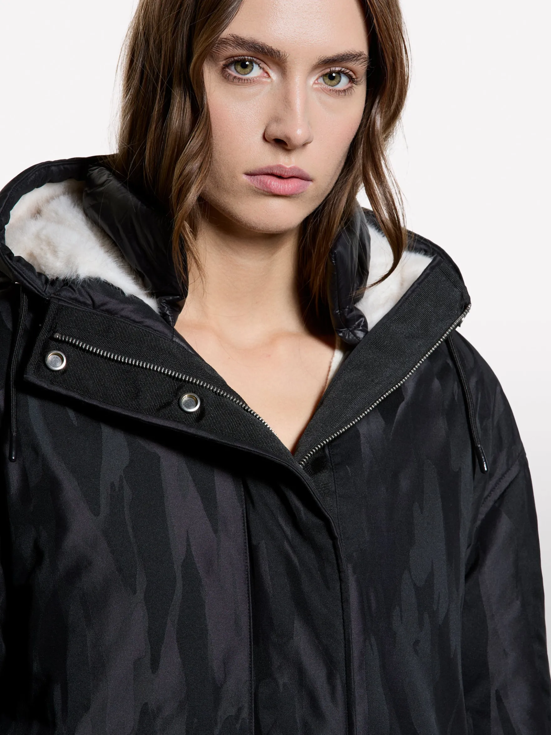 Parka imbottito nero