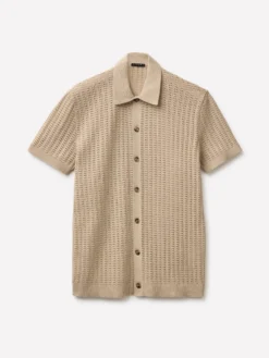 Polo in maglia traforata