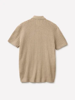Polo in maglia traforata