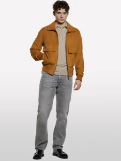 Polo slim fit cammello