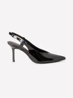 Slingback 100% pelle verniciata