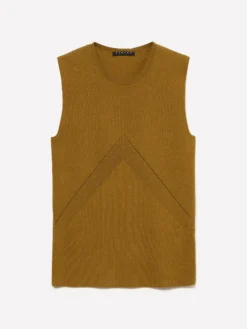 Top in maglia a costine