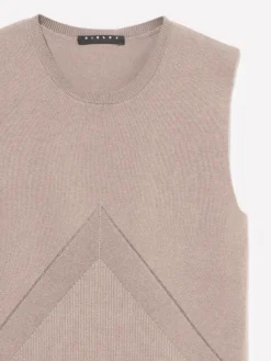 Top in maglia a costine