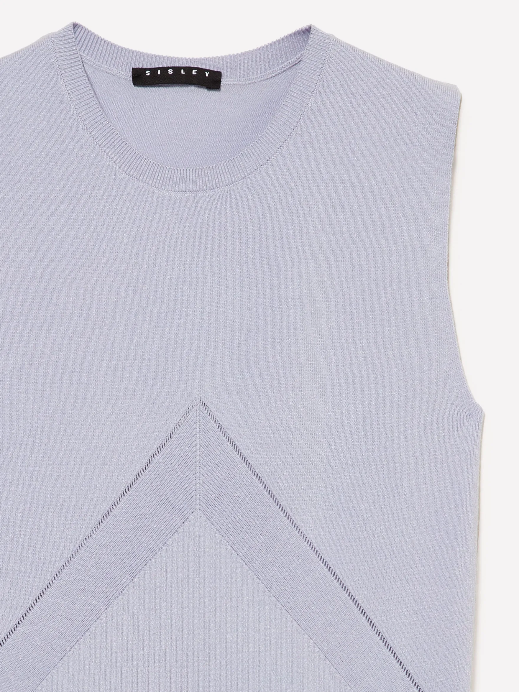 Top in maglia a costine