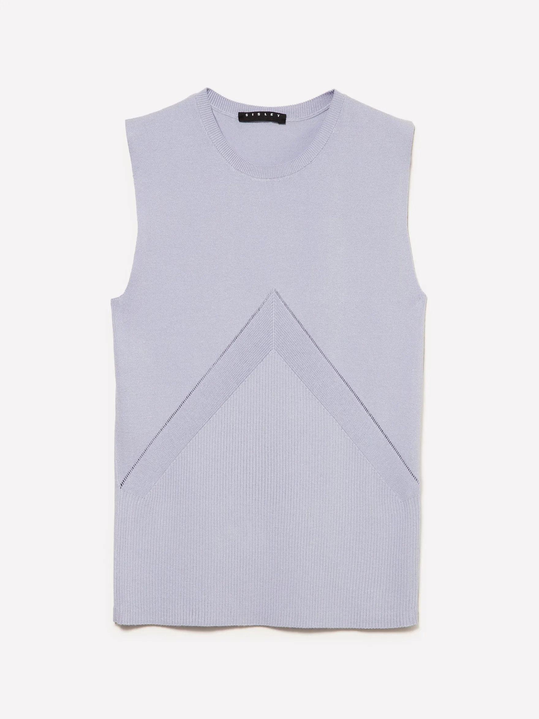 Top in maglia a costine