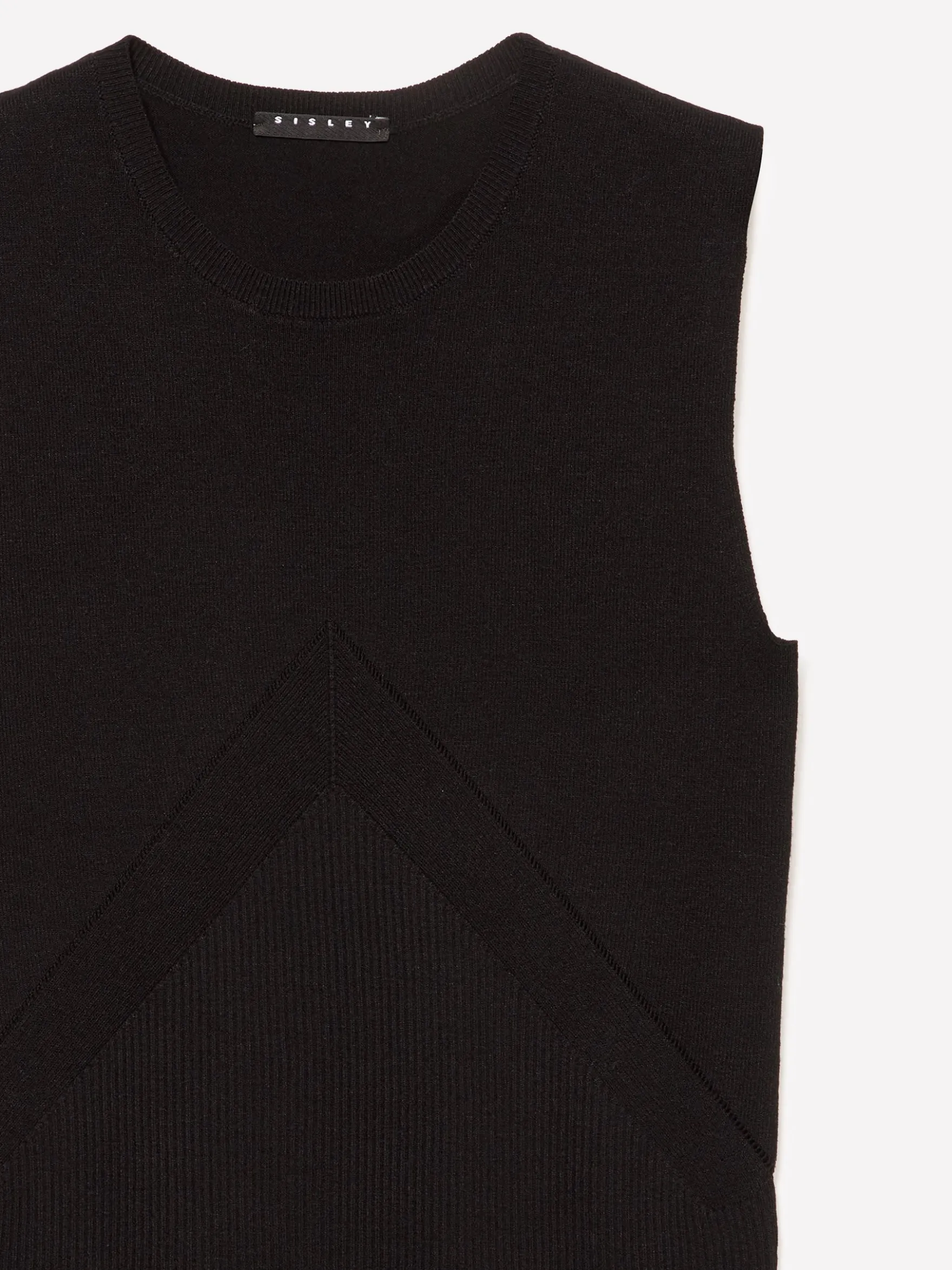 Top in maglia a costine