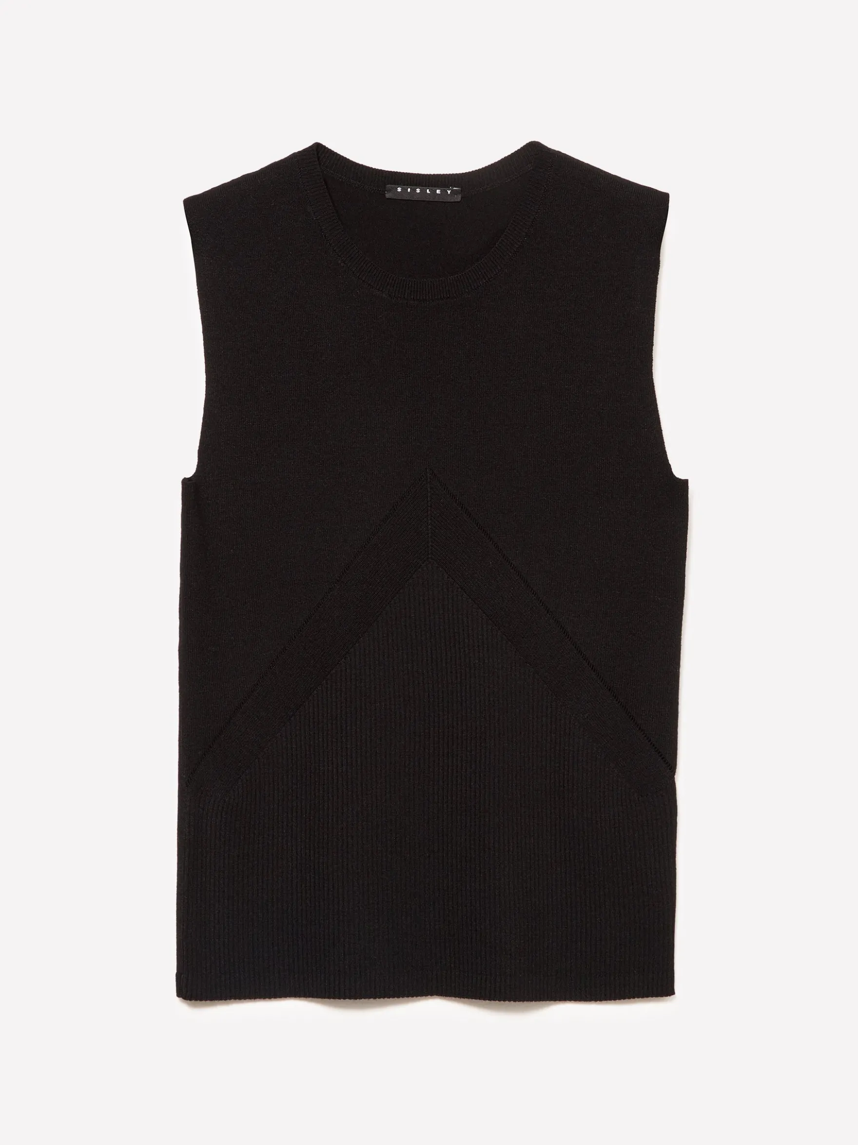 Top in maglia a costine
