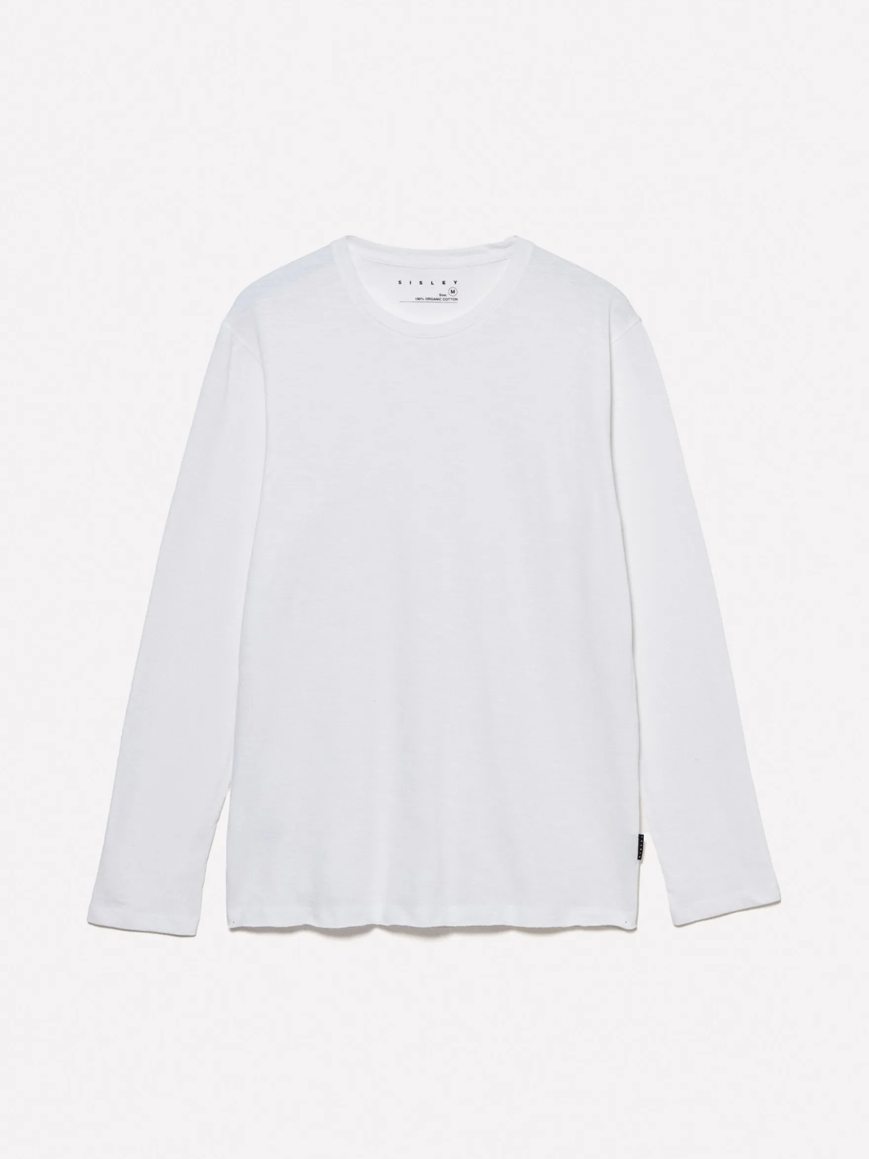 T-shirt a maniche lunghe slim fit bianca