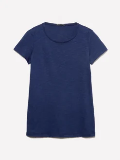 T-shirt girocollo blu scuro
