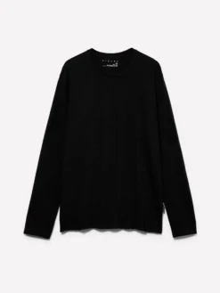 T-shirt nera slim fit 100% cotone
