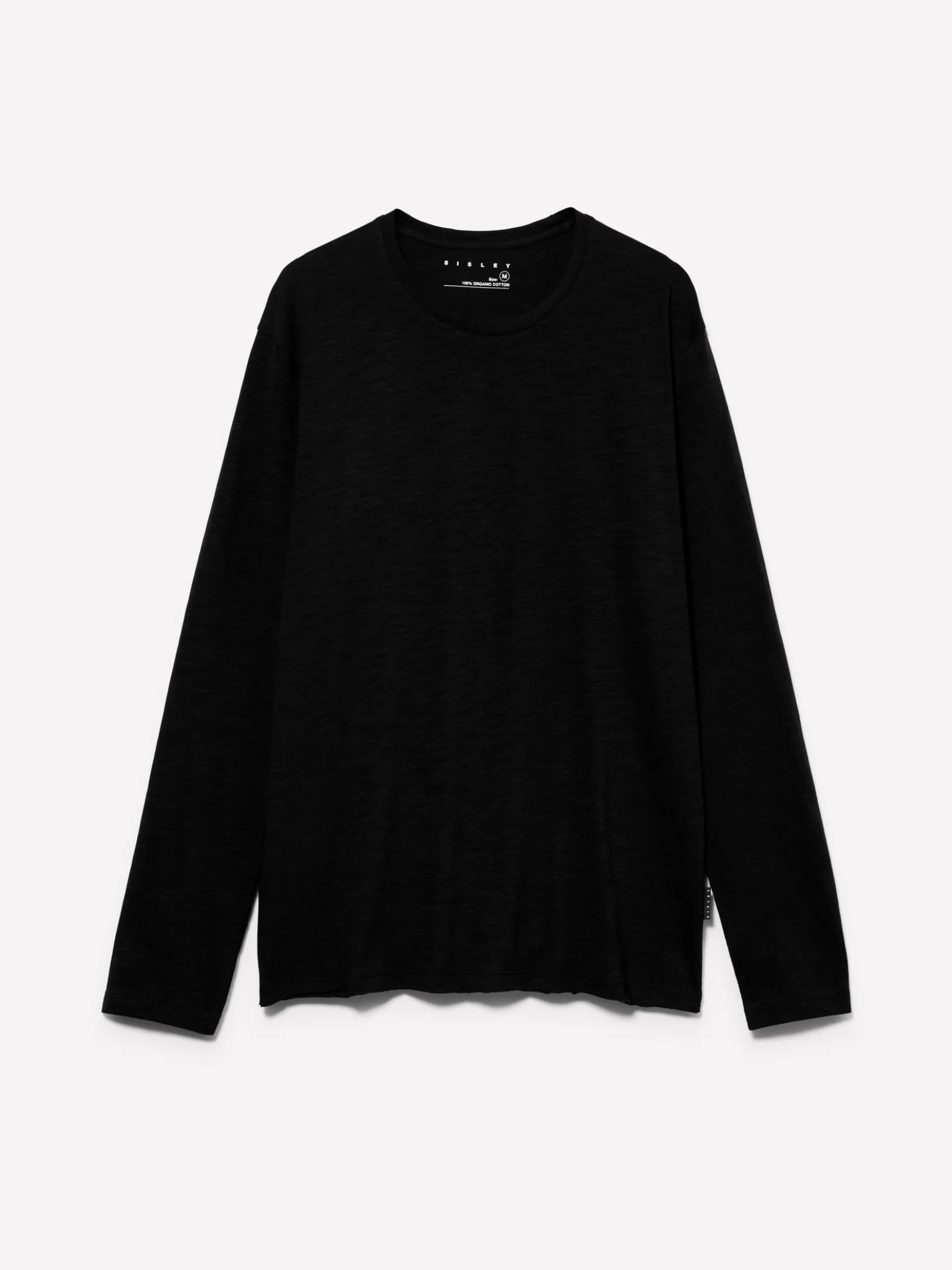 T-shirt nera slim fit 100% cotone