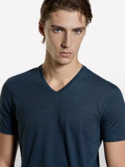 T-shirt tinto filo blu scuro