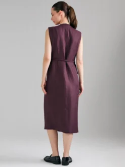 Vestito doppiopetto in lino
